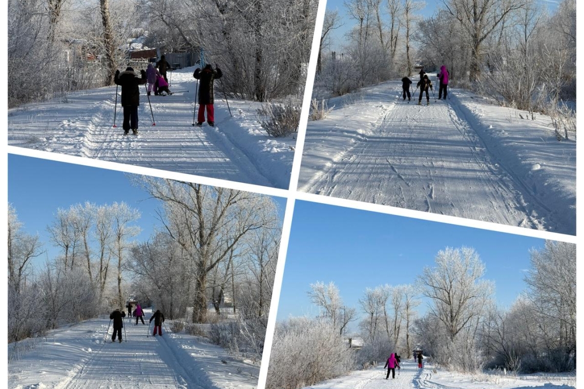 В период зимних каникул учителями физической культуры были организованы лыжные соревнования среди учащихся начальных классов